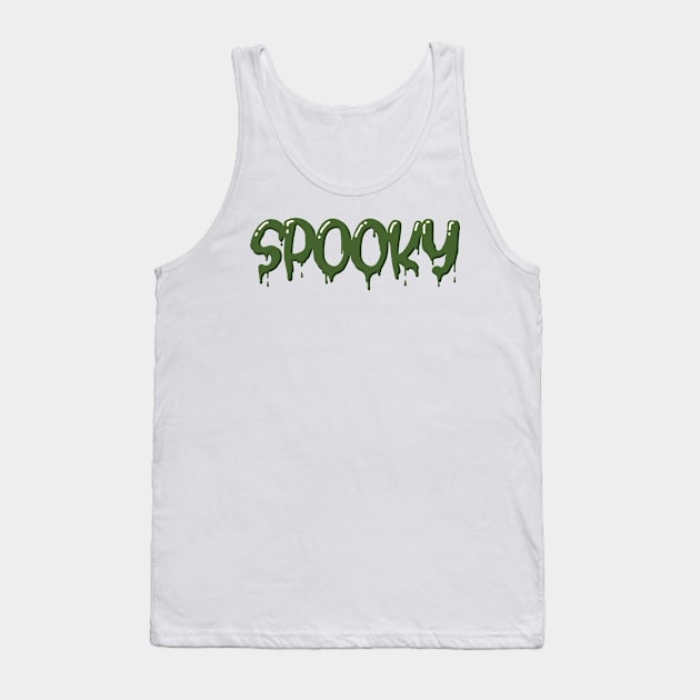 SPOOKY - Creepy Scary Cute Zombie Lovers, Halloween Costume Gift For Men, Women & Kids Tank Top by Art Like Wow Designs